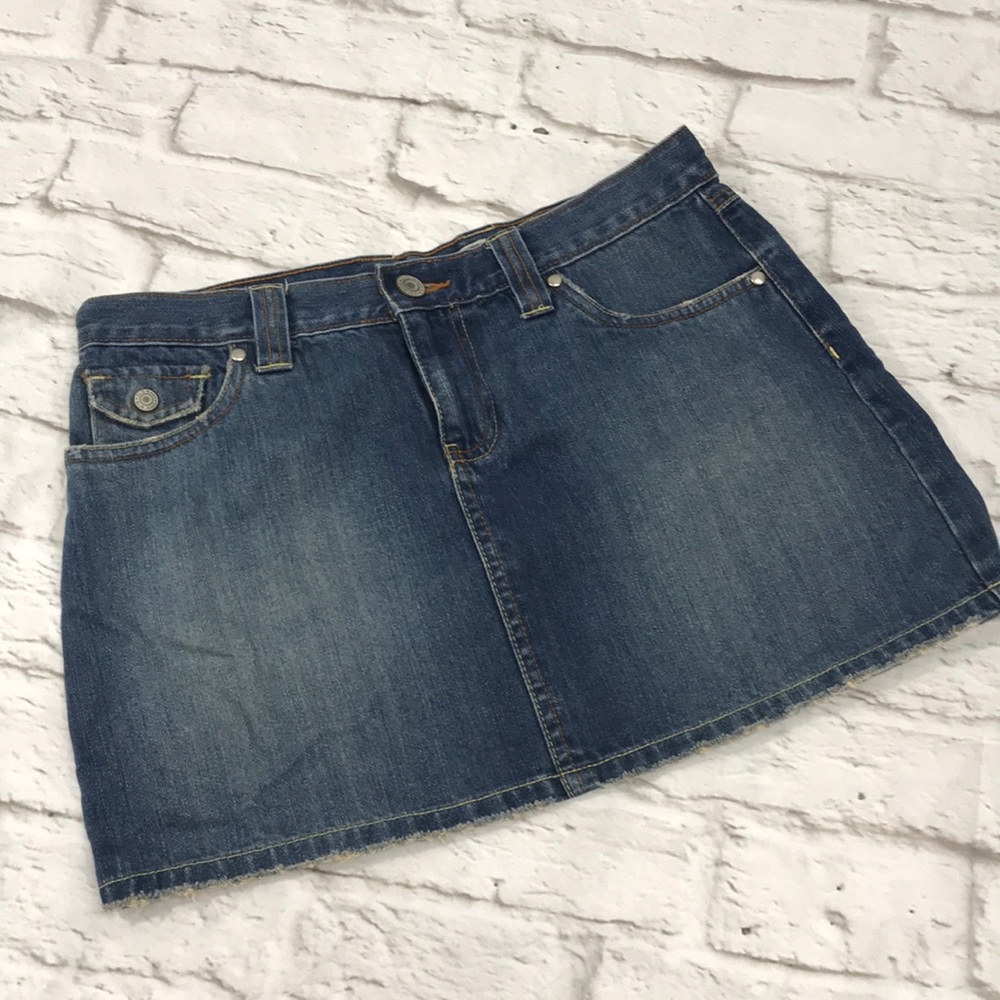 Jean Mini Skirt Size 4 Old Navy